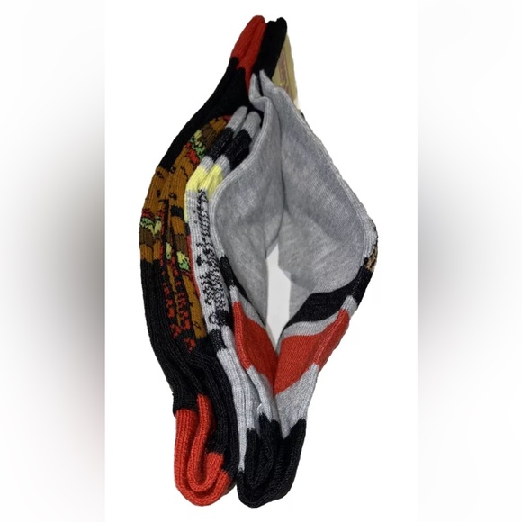 Bob’s Burgers Crew Socks 2 Pair Men's 6-12 Gray Black w Burger & Bob Animated TV - Picture 5 of 12